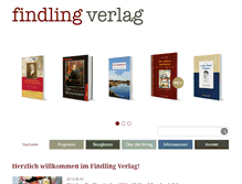 Tablet Screenshot of findling-verlag.de